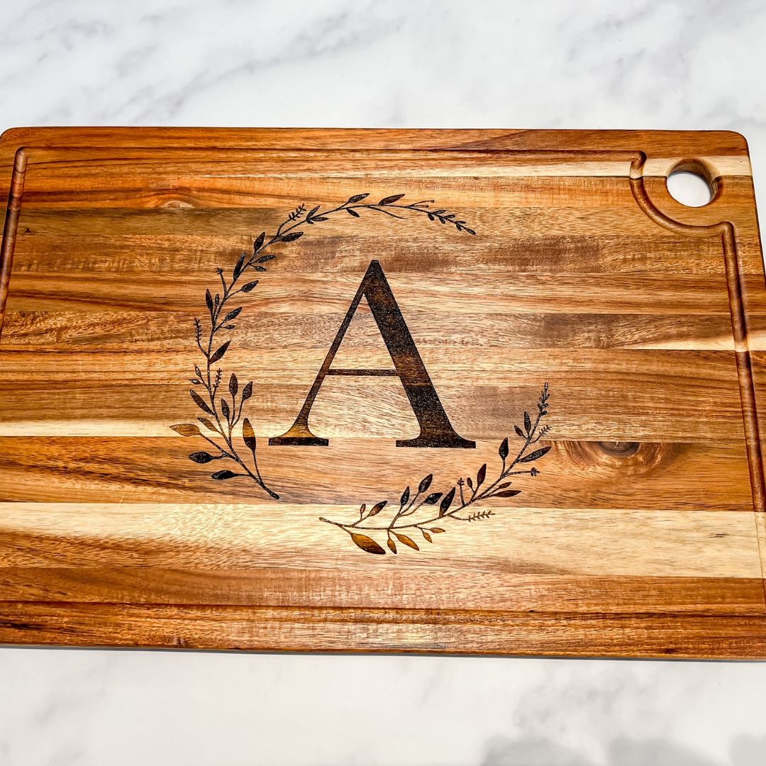 custom engraved cutting board